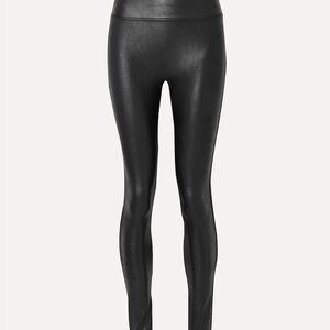 SPANX Faux stretch-leather leggings size medium
